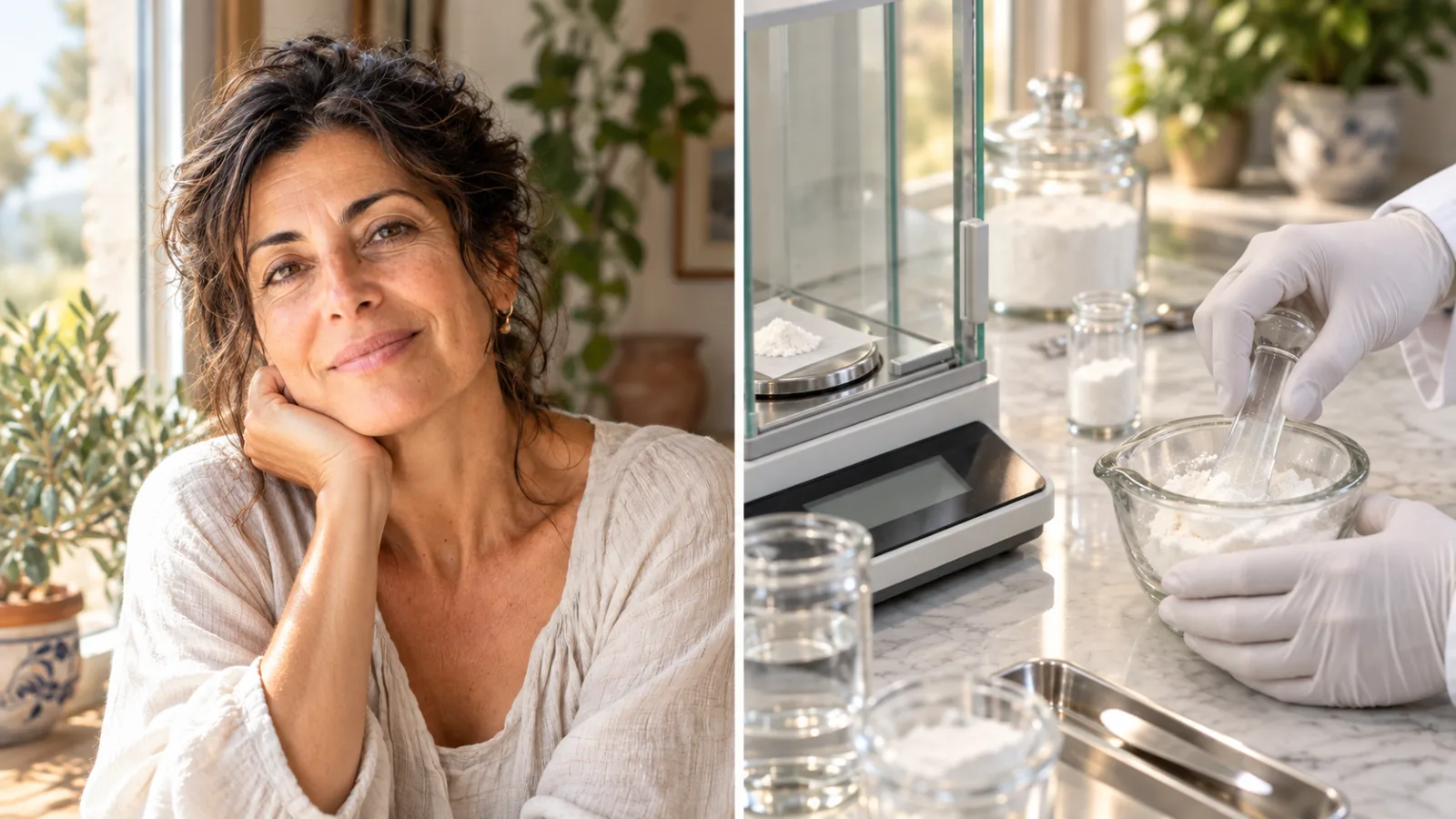 mujer buscando soluciones para el tratamiento de hormonas sustitutivas